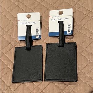 Protégé Black Luggage Tag Set